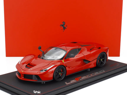 FERRARI | LAFERRARI 2013 - BLACK RIMS - CON VETRINA - WITH SHOWCASE | ROSSO CORSA RED