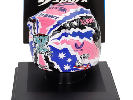Bell Helmet Helma F1 Jack Doohan Team Bwt Alpine N°7 Sezóna 2025 1:5 Spark Model biela modrá ružová