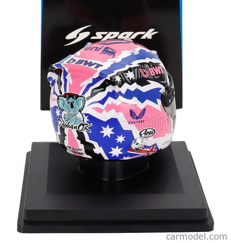 Bell Helmet Helma F1 Jack Doohan Team Bwt Alpine N°7 Sezóna 2025 1:5 Spark Model biela modrá ružová