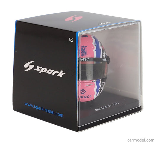 Bell Helmet Helma F1 Jack Doohan Team Bwt Alpine N°7 Sezóna 2025 1:5 Spark Model biela modrá ružová