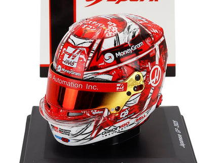 Bell Helmet Helma F1 Esteban Ocon Team Moneygram Haas N°31 China GP 2025 1:5 Spark Model červená biela