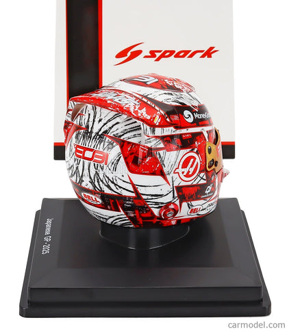 Bell Helmet Helma F1 Esteban Ocon Team Moneygram Haas N°31 China GP 2025 1:5 Spark Model červená biela