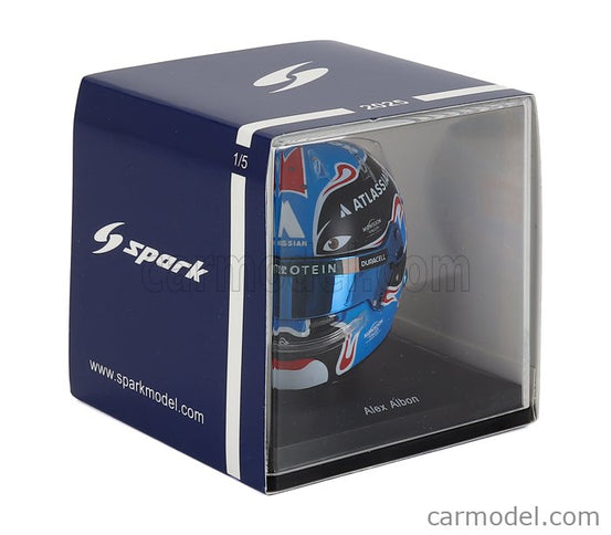 Bell Helmet Helma F1 Alex Albon Team Atlassian Williams Racing N°23 China GP 2025 1:5 Spark Model modrá čierna