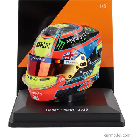 Bell Helmet Helma F1 Oscar Piastri Team Mclaren N°81 Sezóna 2025 1:5 Spark Model rôzne farby