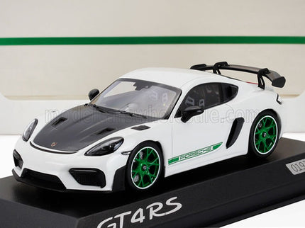 PORSCHE | 718 CAYMAN GT4 RS (TRIBUTE 982) COUPE 2023 | WHITE GREEN