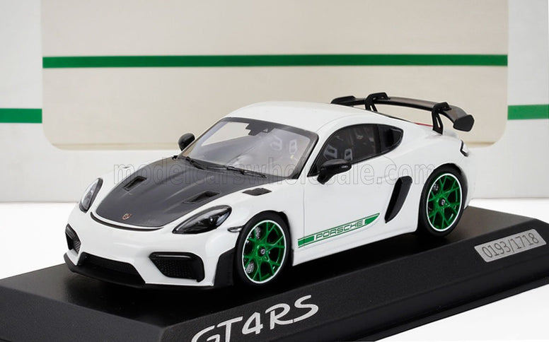 PORSCHE | 718 CAYMAN GT4 RS (TRIBUTE 982) COUPE 2023 | WHITE GREEN