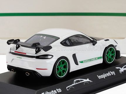 PORSCHE | 718 CAYMAN GT4 RS (TRIBUTE 982) COUPE 2023 | WHITE GREEN