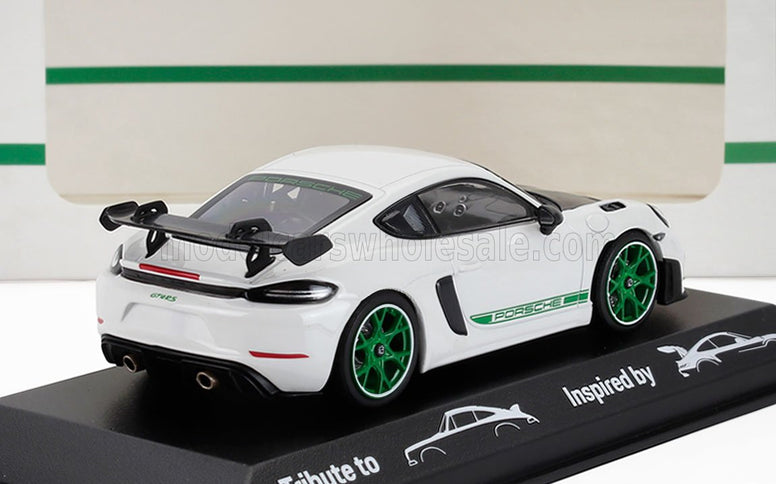 PORSCHE | 718 CAYMAN GT4 RS (TRIBUTE 982) COUPE 2023 | WHITE GREEN