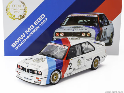 BMW 3-SERIES M3 (E30) Team Zakspeed Bmw N°2 Champion DTM Sezóna 1987 Eric Van De Poele 1:18 Werk83 biela modrá červená