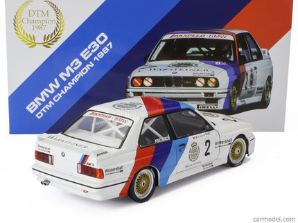 BMW 3-SERIES M3 (E30) Team Zakspeed Bmw N°2 Champion DTM Sezóna 1987 Eric Van De Poele 1:18 Werk83 biela modrá červená