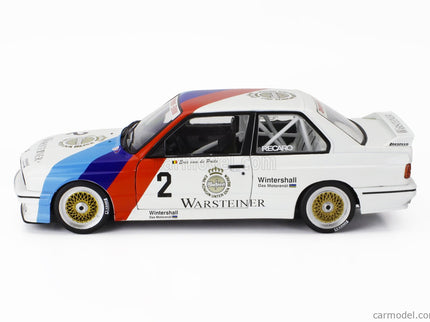 BMW 3-SERIES M3 (E30) Team Zakspeed Bmw N°2 Champion DTM Sezóna 1987 Eric Van De Poele 1:18 Werk83 biela modrá červená