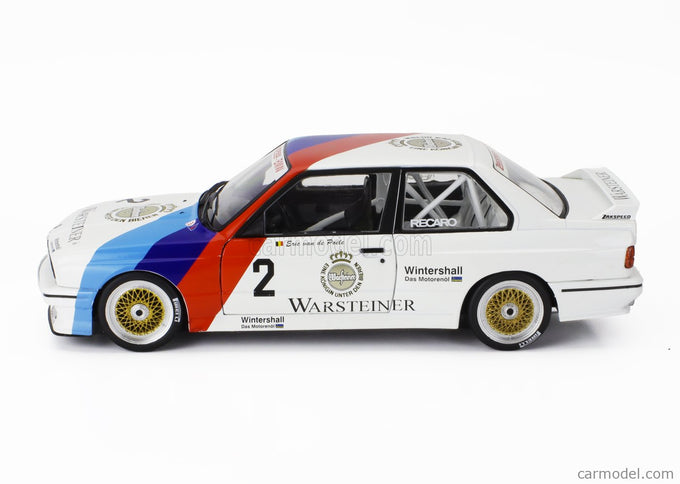 BMW 3-SERIES M3 (E30) Team Zakspeed Bmw N°2 Champion DTM Sezóna 1987 Eric Van De Poele 1:18 Werk83 biela modrá červená
