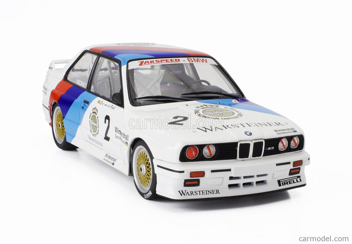 BMW 3-SERIES M3 (E30) Team Zakspeed Bmw N°2 Champion DTM Sezóna 1987 Eric Van De Poele 1:18 Werk83 biela modrá červená