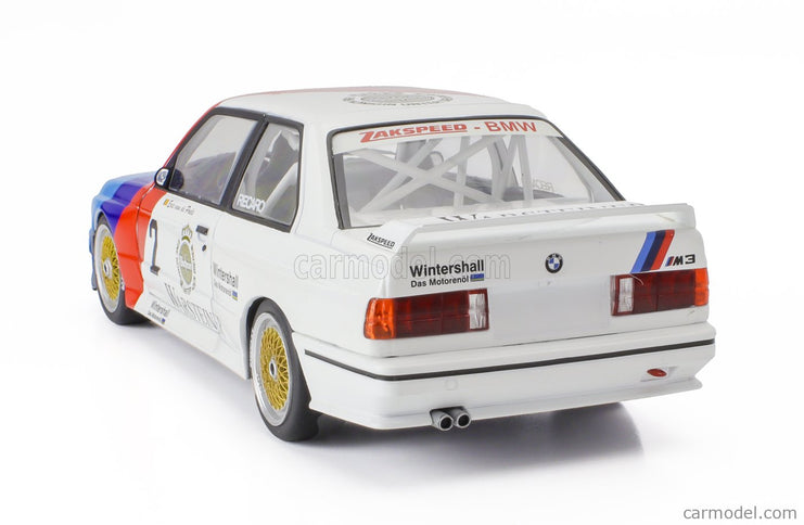 BMW 3-SERIES M3 (E30) Team Zakspeed Bmw N°2 Champion DTM Sezóna 1987 Eric Van De Poele 1:18 Werk83 biela modrá červená