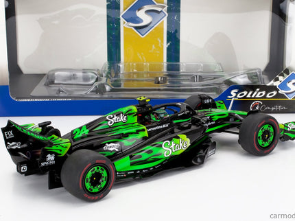 Sauber F1 C44 Team Stake Kick N°24 Las Vegas USA GP 2024 Zhou Guanyu 1:18 Solido zelená čierna