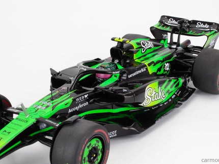 Sauber F1 C44 Team Stake Kick N°24 Las Vegas USA GP 2024 Zhou Guanyu 1:18 Solido zelená čierna