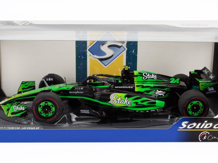 Sauber F1 C44 Team Stake Kick N°24 Las Vegas USA GP 2024 Zhou Guanyu 1:18 Solido zelená čierna