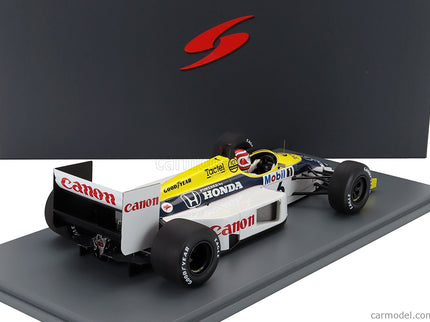Williams F1 FW11 Honda Team Williams N°6 Víťaz Brazilian GP 1986 Nelson Piquet 1:18 Spark Model modrá žltá biela