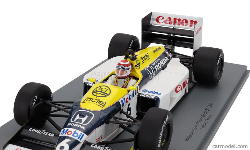 Williams F1 FW11 Honda Team Williams N°6 Víťaz Brazilian GP 1986 Nelson Piquet 1:18 Spark Model modrá žltá biela