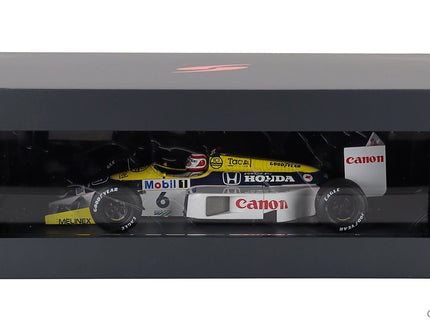 Williams F1 FW11 Honda Team Williams N°6 Víťaz Brazilian GP 1986 Nelson Piquet 1:18 Spark Model modrá žltá biela