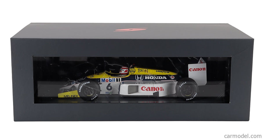 Williams F1 FW11 Honda Team Williams N°6 Víťaz Brazilian GP 1986 Nelson Piquet 1:18 Spark Model modrá žltá biela