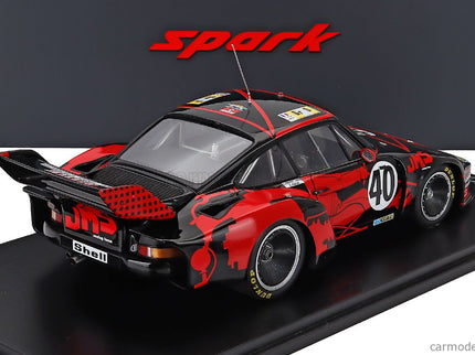 Porsche 935 2.9L F6 Turbo Team Jms Racing N°40 3. Miesto 24h Le Mans 1977 Claude Ballot Lena - Peter Gregg 1:18 Spark Model červená čierna