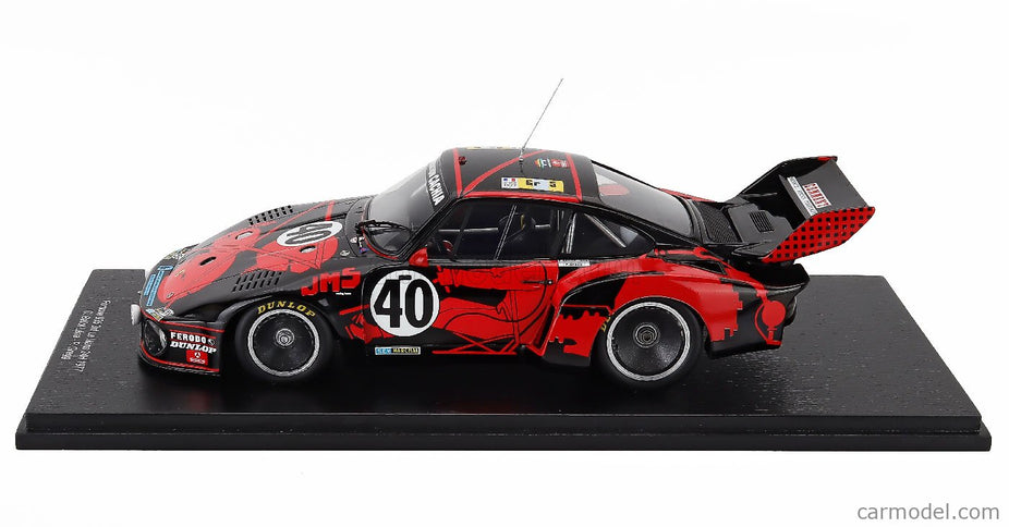 Porsche 935 2.9L F6 Turbo Team Jms Racing N°40 3. Miesto 24h Le Mans 1977 Claude Ballot Lena - Peter Gregg 1:18 Spark Model červená čierna