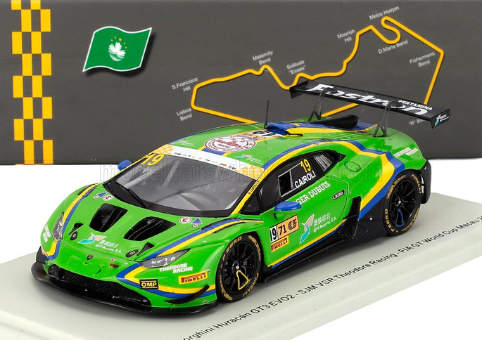 LAMBORGHINI | HURACAN GT3 EVO2 TEAM SJM VSR THELDORE RACING N 19 FIA GT WORLD CUP MACAU 2024 MATTEO CAIROLI | GREEN YELLOW
