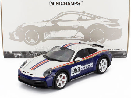 PORSCHE | 911 992 N 953 RALLY DAKAR ROUGHROADS COUPE 2023 | WHITE BLUE
