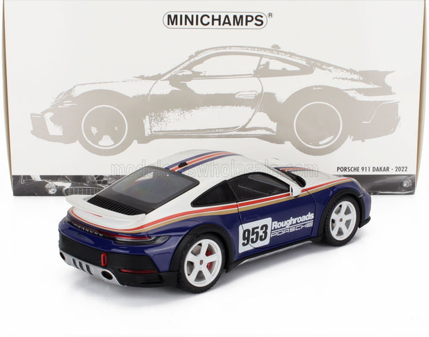 PORSCHE | 911 992 N 953 RALLY DAKAR ROUGHROADS COUPE 2023 | WHITE BLUE
