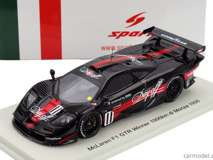 Mclaren F-1 GTR N°11 Víťaz 1000km Monza 1998 Thomas Bscher - Geoff Lees 1:43 Spark Model čierna