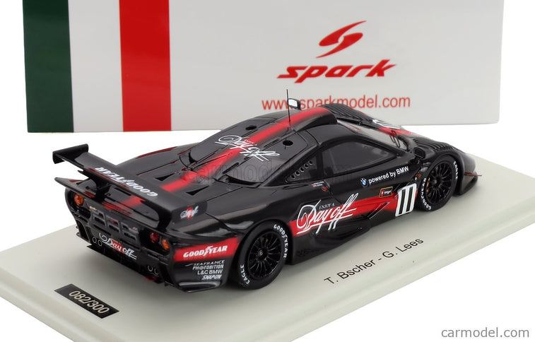 Mclaren F-1 GTR N°11 Víťaz 1000km Monza 1998 Thomas Bscher - Geoff Lees 1:43 Spark Model čierna