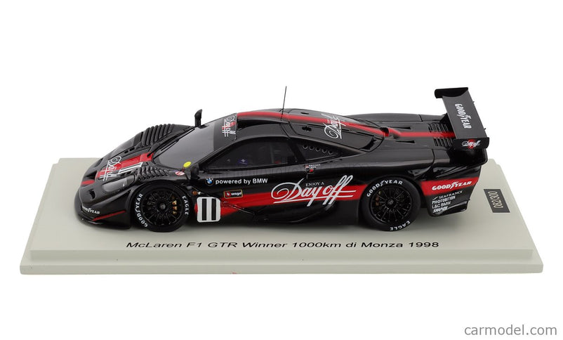 Mclaren F-1 GTR N°11 Víťaz 1000km Monza 1998 Thomas Bscher - Geoff Lees 1:43 Spark Model čierna
