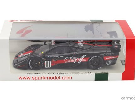 Mclaren F-1 GTR N°11 Víťaz 1000km Monza 1998 Thomas Bscher - Geoff Lees 1:43 Spark Model čierna