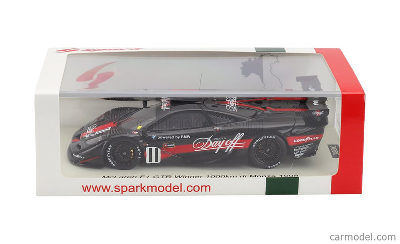 Mclaren F-1 GTR N°11 Víťaz 1000km Monza 1998 Thomas Bscher - Geoff Lees 1:43 Spark Model čierna