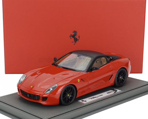 FERRARI | 599 GTB FIORANO 2007 - F-1 GEAR BOX - CON VETRINA - WITH SHOWCASE | ROSSO CORSA - RED BLACK