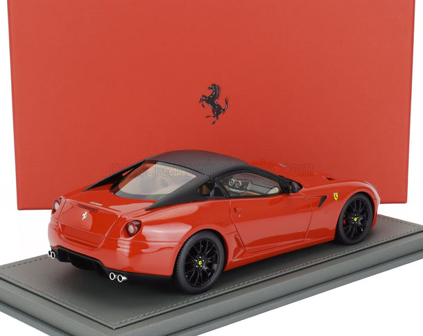 FERRARI | 599 GTB FIORANO 2007 - F-1 GEAR BOX - CON VETRINA - WITH SHOWCASE | ROSSO CORSA - RED BLACK