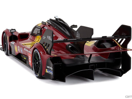Ferrari 499P 3.0L Turbo V6 Team Ferrari AF Corse N°51 3. Miesto 24h Le Mans 2025 Alessandro Pier Guidi - James Calado - Antonio Giovinazzi 1:18 Bburago červená žltá čierna