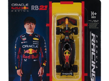 Red Bull F1 RB21 Team Oracle Red Bull Racing N°22 Sezóna 2025 Yuki Tsunoda 1:64 Bburago modrá žltá červená