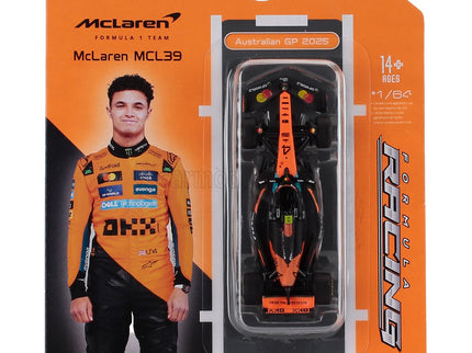 Mclaren F1 MCL39 Team Mclaren N°4 Majster Sveta Sezóna 2025 Lando Norris 1:64 Bburago oranžová čierna