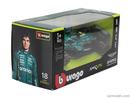 ASTON MARTIN F1 AMR25 Team Aramco Cognizant N°14 Sezóna 2025 Fernando Alonso 1:43 Bburago zelená čierna