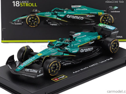 ASTON MARTIN F1 AMR25 Team Aramco Cognizant N°18 Sezóna 2025 Lance Stroll 1:43 Bburago zelená čierna