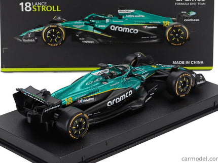 ASTON MARTIN F1 AMR25 Team Aramco Cognizant N°18 Sezóna 2025 Lance Stroll 1:43 Bburago zelená čierna
