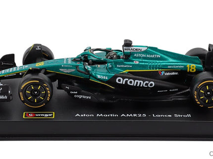 ASTON MARTIN F1 AMR25 Team Aramco Cognizant N°18 Sezóna 2025 Lance Stroll 1:43 Bburago zelená čierna