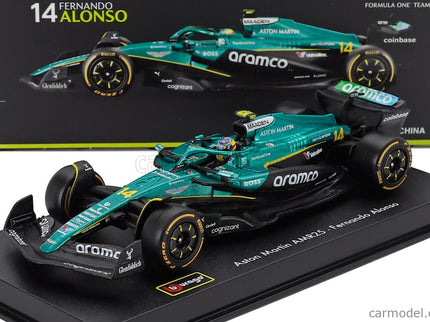 ASTON MARTIN F1 AMR25 Team Aramco Cognizant N°14 Sezóna 2025 Fernando Alonso 1:43 Bburago zelená čierna