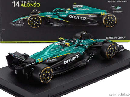 ASTON MARTIN F1 AMR25 Team Aramco Cognizant N°14 Sezóna 2025 Fernando Alonso 1:43 Bburago zelená čierna