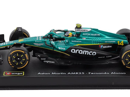 ASTON MARTIN F1 AMR25 Team Aramco Cognizant N°14 Sezóna 2025 Fernando Alonso 1:43 Bburago zelená čierna