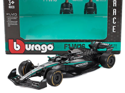 MERCEDES GP | F1  W16 TEAM AMG PETRONAS MOTORSPORT N 63 SEASON 2025 GEORGE RUSSELL | BLACK SILVER GREEN
