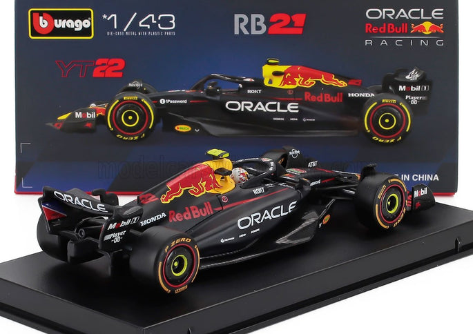 RED BULL | F1  RB21 TEAM ORACLE RED BULL RACING N 22 SEASON 2025 YUKI TSUNODA - WITH PILOT AND SHOWCASE | BLUE YELLOW RED