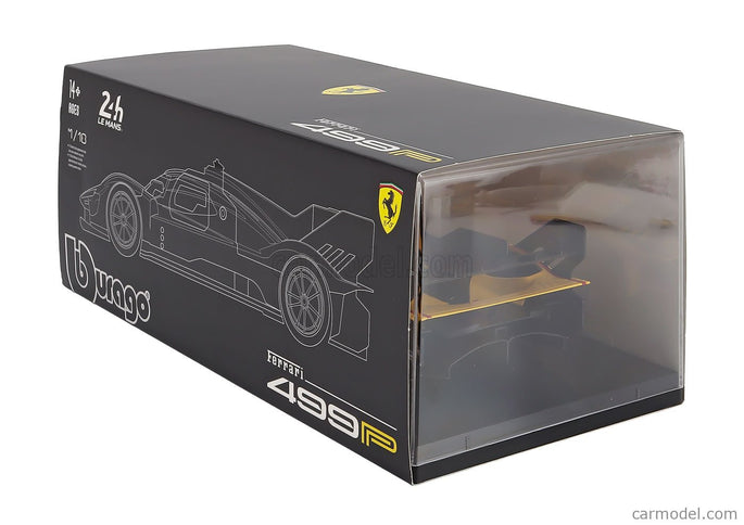 Ferrari 499P 3.0L Turbo V6 Team AF Corse N°83 Víťaz 24h Le Mans 2025 Robert Kubica - Phil Hanson - Yifei YE 1:18 Bburago žltá červená